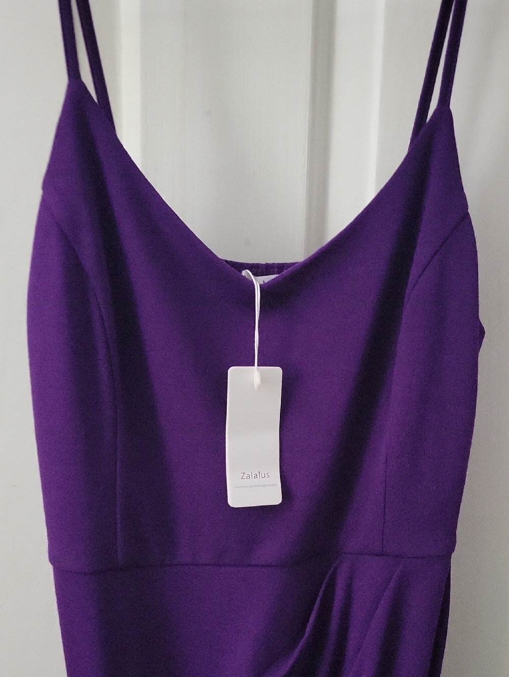 Zalalus Purple Spaghetti Strap Dress